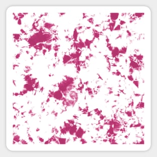 Hot Pink bubble gum and white Storm - Tie-Dye Shibori Texture Sticker